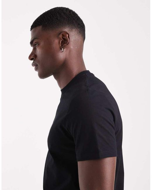 Fred Perry Blue Embroidered T-shirt for men