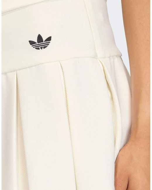 Adidas Originals White Low Waist Sport Skirt
