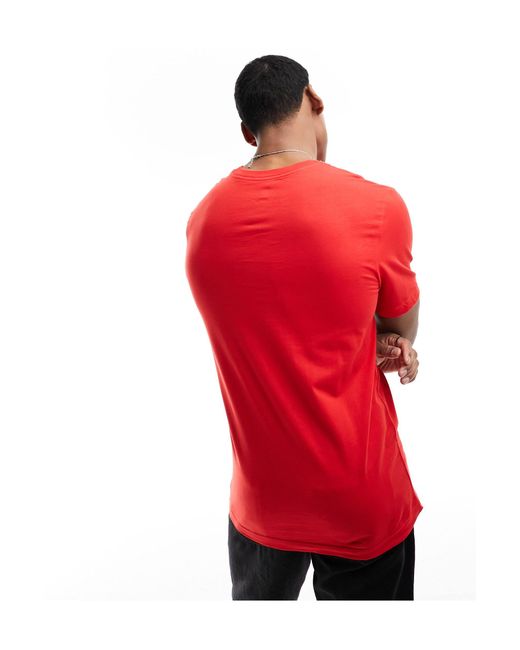 Nike Red Club Swoosh Graphic T-shirt for men