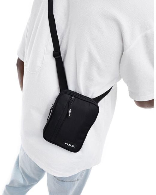 French Connection Fcuk Crossbody Bag in Black for Men | Lyst