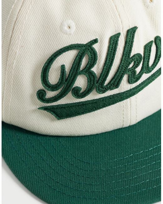 BLKVIS Green Logo Contrast Peak Cap for men