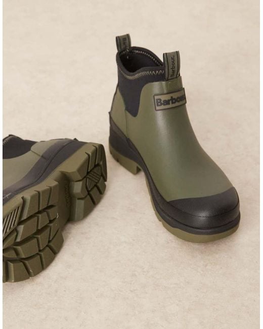 Barbour Black Ridge Short Welly for men