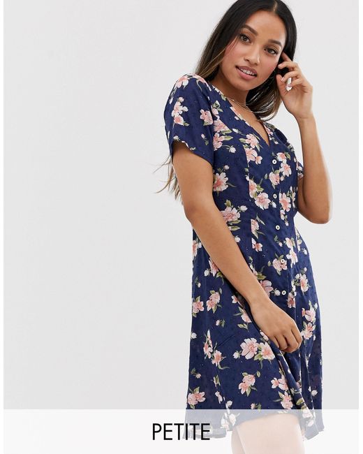 floral mini tea dress