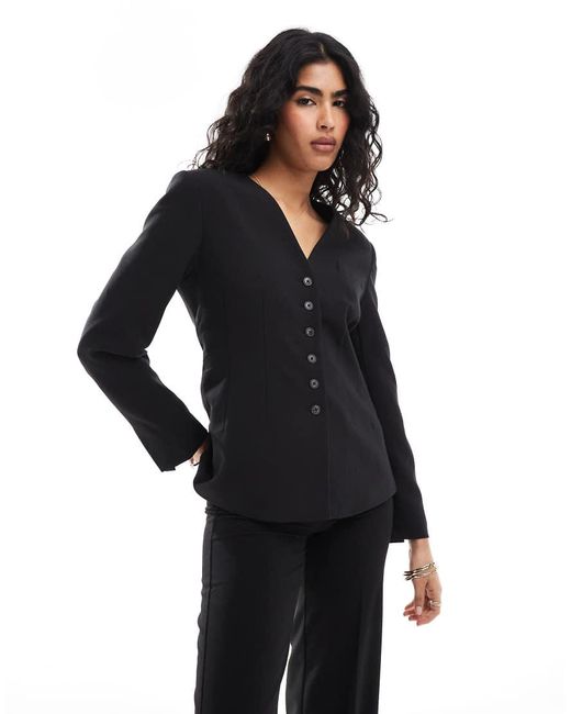 Aware Black Vero Moda Waisted Blazer
