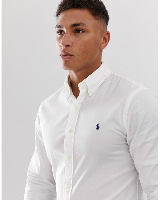 white ralph lauren button down