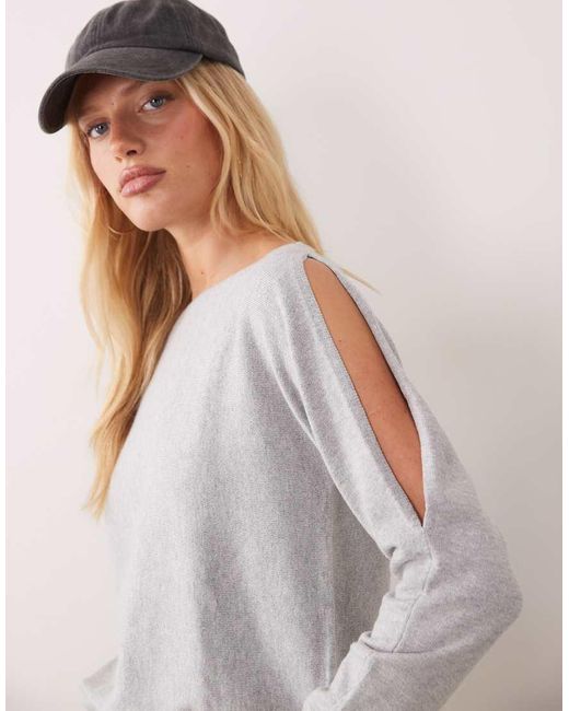 Mango Blue Teen Long Sleeve Knitted Top