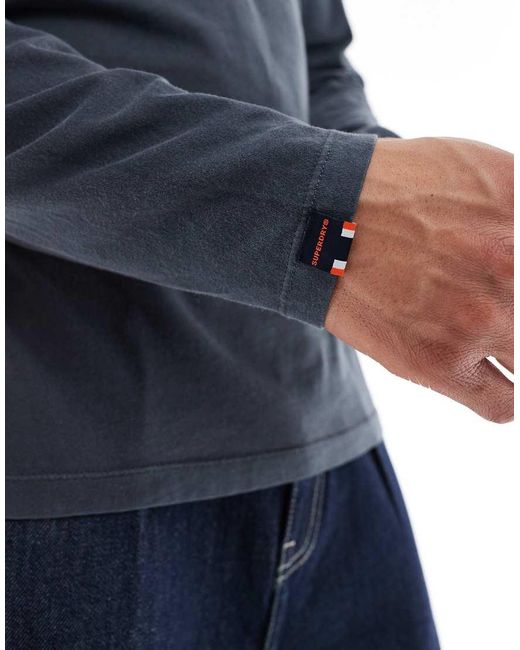 Superdry Blue Classic Essential Top for men