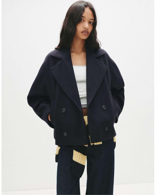 Pull&Bear Blue – kurzmantel