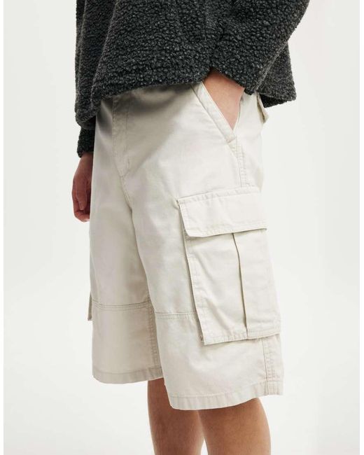 Cotton On Natural Cotton On Baggy Cargo Short for men