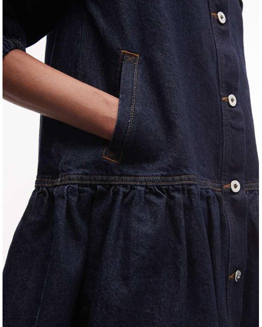 Collusion Blue Shirt Dress
