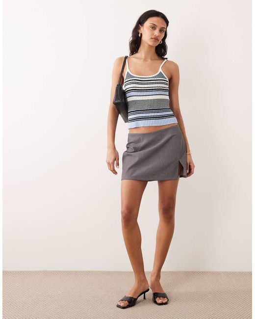 Mango Blue Knitted Cami Top