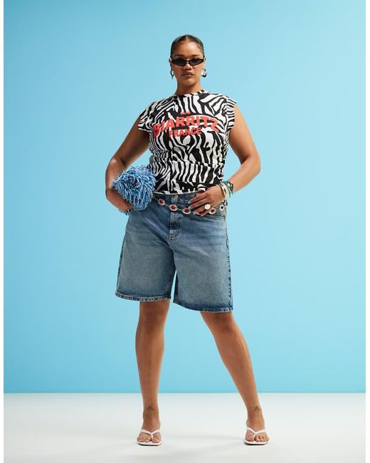 ASOS Asos Design Curve in het Blue
