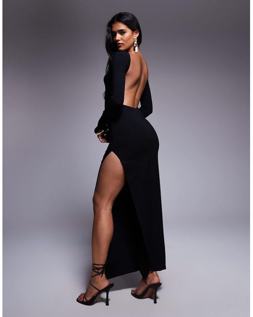 Oh Polly Kiah Backless Maxi Dress in Blue | Lyst Oh Polly Kiah Backless Maxi Dress in Blue | Lyst