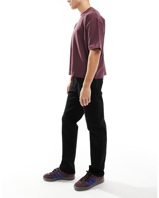 Threadbare Red Straight Fit Jeans for men