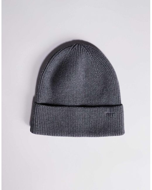 Bonnet en maille à côtes anglaises River Island pour homme en coloris Gray