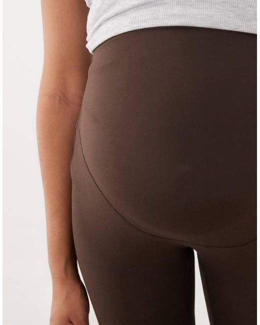 4505 Brown Maternity Icon Soft Touch High Waist Yoga Legging