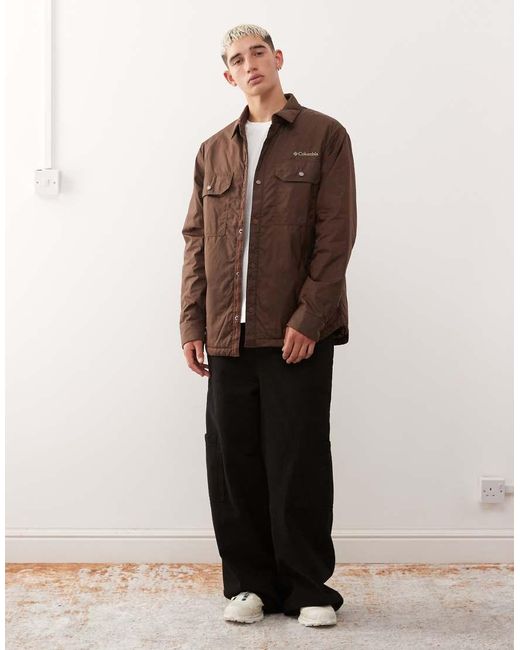 Columbia Brown Landroamer Shirt Jacket for men