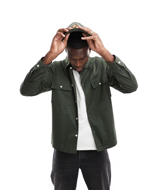 Chemise style workwear en sergé - foncé PacSun pour homme en coloris Green