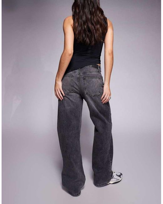 River Island Multicolor Relaxed Straight Leg Jeans