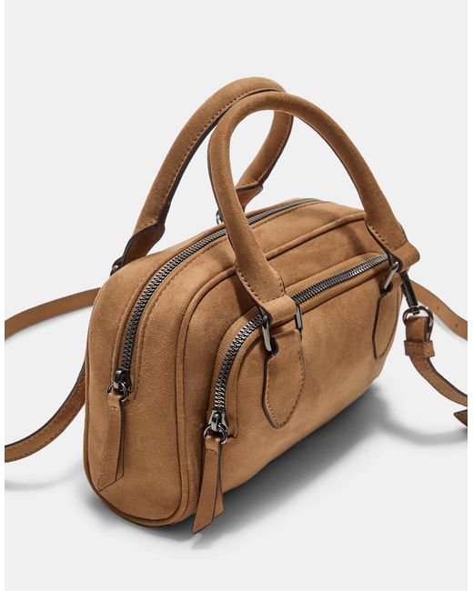 Stradivarius Brown – bowlingtasche aus wildlederimitat