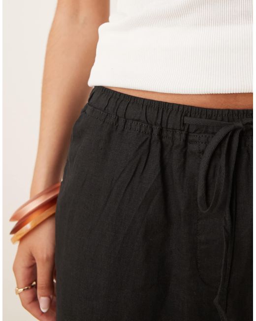 Mango Black – hose aus leinen