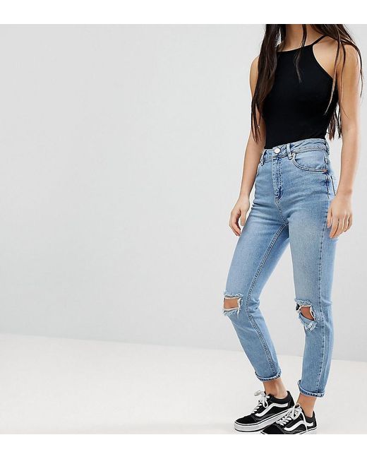 asos petite mom jeans