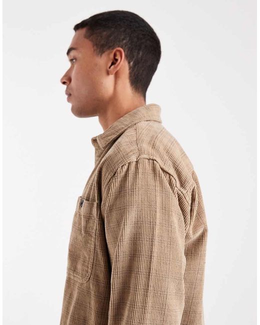 Only & Sons Natural Cord Overshirt for men
