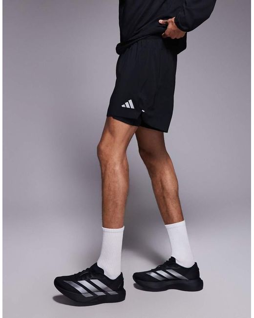 Adidas Originals Blue Adidas Running Essentials 2-In-1 Shorts for men