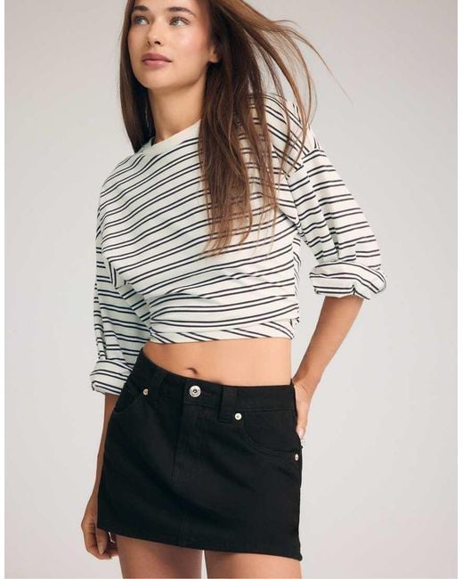 D62 Skort di Stradivarius in Black