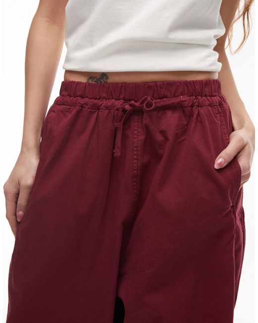TOPSHOP Red – cargo-schlupfhose