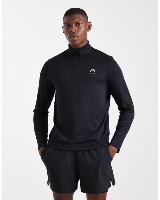 OOSC Blue Elite Activewear 1/4 Zip Top for men
