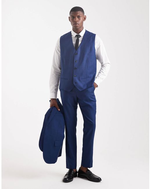 Jack & Jones – slim fit weste in Blue für Herren