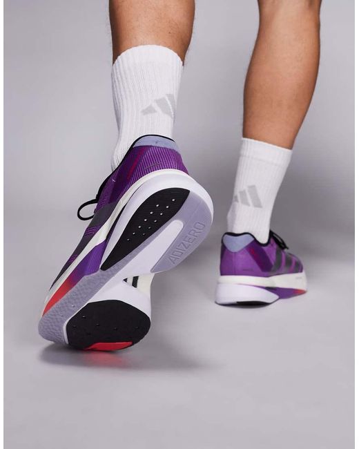 Adidas Originals Purple Adidas Running Adizero Boston 13 Trainers for men