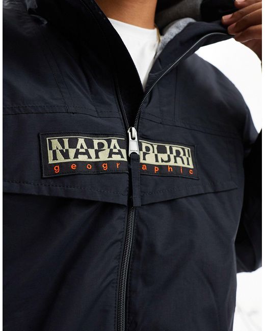 Napapijri Blue Rainforest Winter Water-repellent Insulated Zip Up Jacket for men
