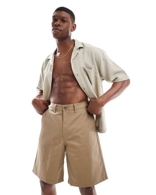 Jack & Jones Natural baggy Heavy Twill Chino Short for men