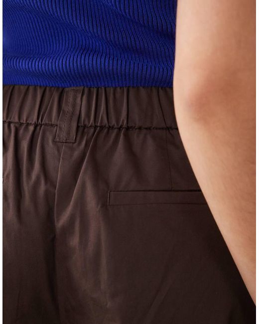 ASOS Blue Wide Leg Culotte Trousers