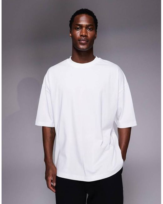 ASOS White Oversized T-shirt With Italia Car Graphic for men