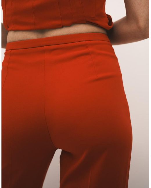 Mango White Iguana Tailo Straight Trouser Co-ord