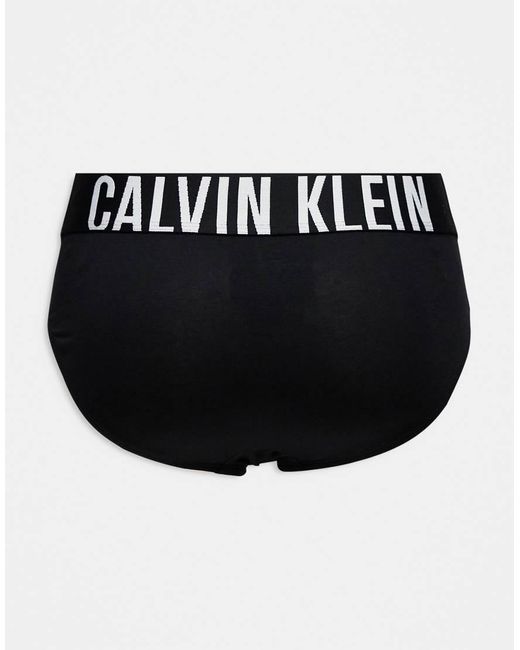 Calvin Klein Black Intense Power Cotton Stretch Briefs 3 Pack for men