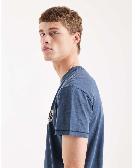Tommy Hilfiger Blue Waving Flag T-shirt for men