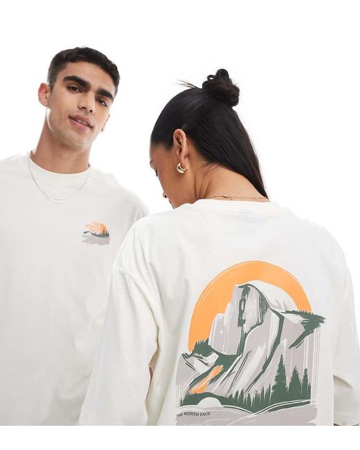 The North Face White Mountain View Backprint Oversized T-shirt