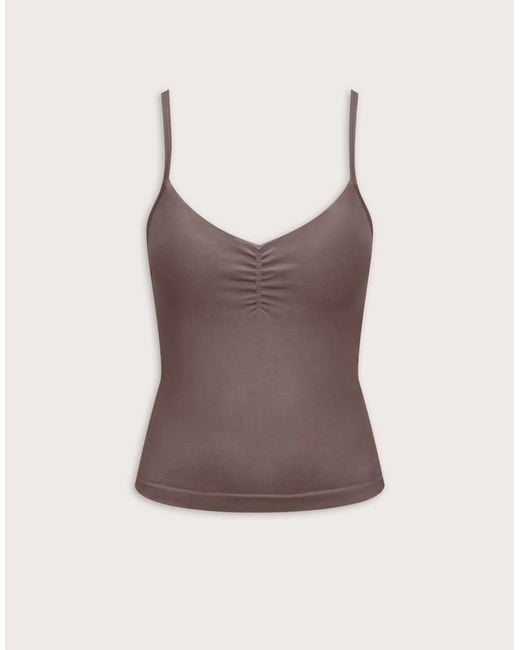 Tala Brown Sculpt Seamless Ruched Vest
