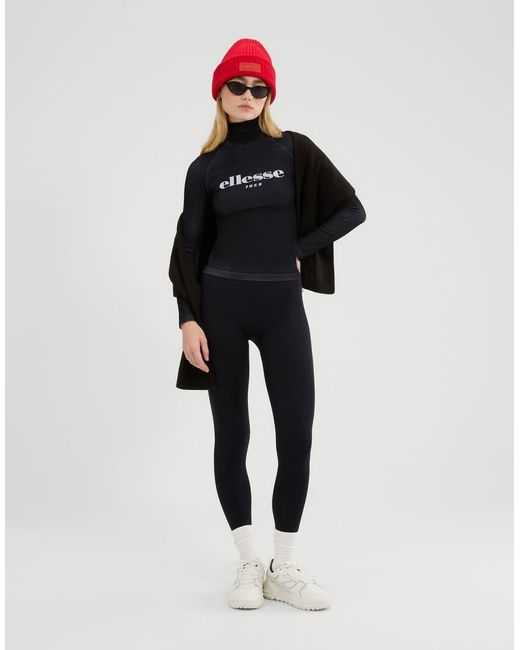 Ellesse Blue Serlo Long Sleeve Seamless Base Layer Top