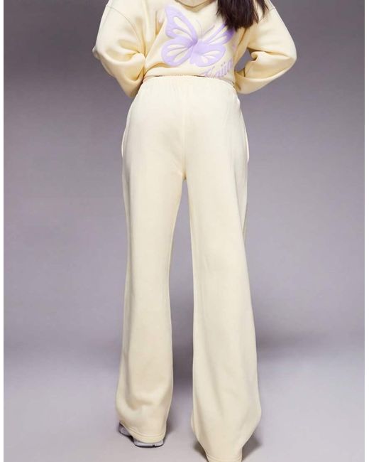 Kaiia Multicolor Cotton Rich Puff Print Logo Wide Leg joggers Co-ord