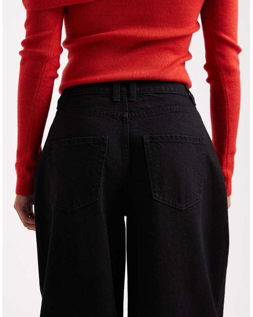 Miss Selfridge Red Barrel Leg Jean
