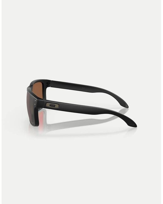Oakley Natural Holbrook Square Polarised Sunglasses With Mirrored Lens for men