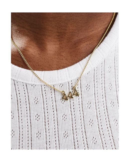 Pieces White '444' Angel Number Necklace