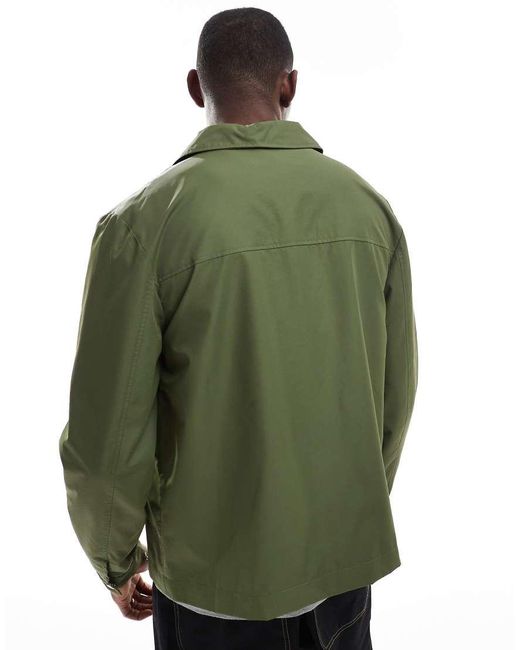 ASOS Green Lightweight Coach Jacket for men