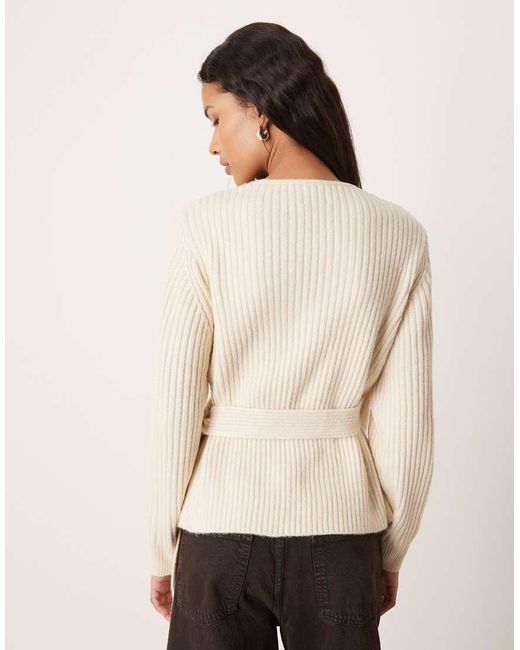 ASOS Natural Wrap Cardigan