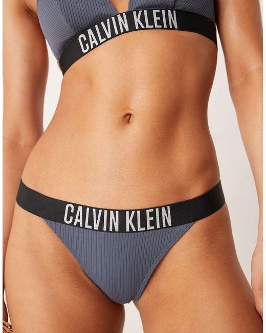 Calvin Klein Blue Intense Power Bikini Bottoms